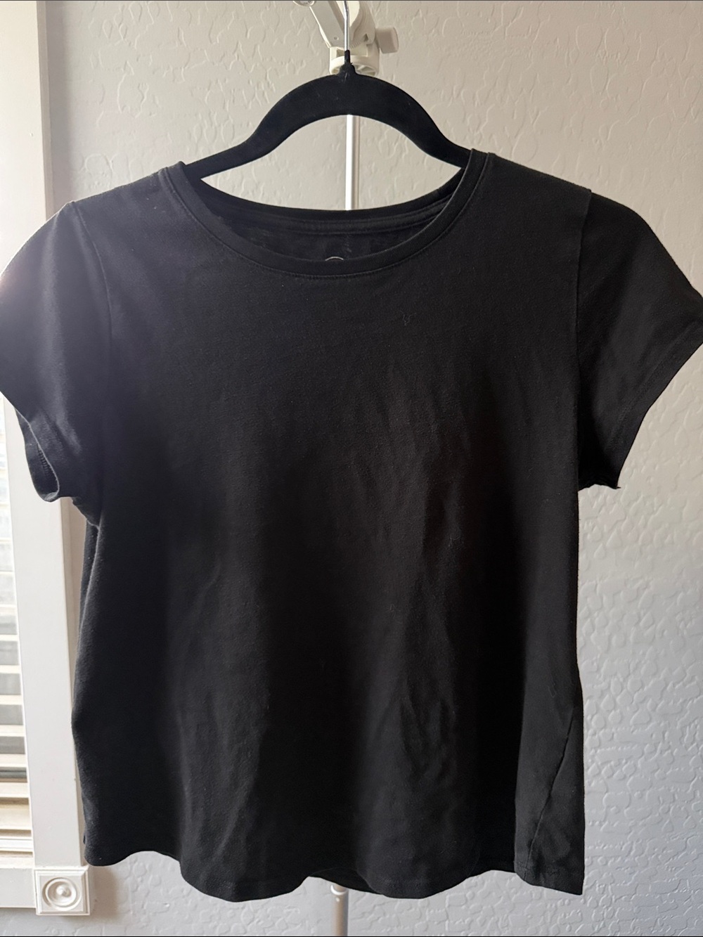 wonder nation Black Short Sleeve Crewneck Tee